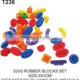 500 g Sun Flower Soft Rubber Educational Building Blocks Toys For Kids thumbnail-3