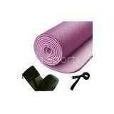 Eco-Friendly PVC / TPE Yoga Foam Mat For Sit-ups , 10mm Pink Waterproof Mattress Mat