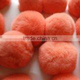 SJ748-01 2016 New Design Pom Pom Fur Balls Genuine 8cm Real Rabbit Colorful Fur Ball Pom thumbnail-6