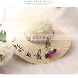 Parrel Truck Parent-Offspring Straw Hat Large Eaves Sunscreen Beach Hat thumbnail-3