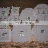 Pure White Linen Napkins With Embroidery in Round Shape