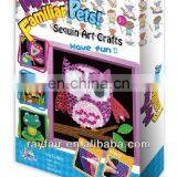 DIY Sequin Sticker Art Craft for Kids