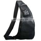 Black Leather Backpack, Leather Backpack Pattern, Leather Backpack for Man Made in India thumbnail-6