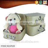 Christmas Decorations Cardboard Storage Suitcase Gift Box With Hand for Kids