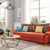 Modern Design Convertible 2 Seater Pull Out Sofa Bed thumbnail-2