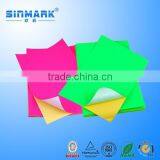 SINMARK top grade color a4 size sticker in shanghai