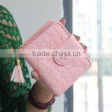 Multicolor Pink Blue Blck Fashional de Ultimos Moda ID Card Bank Card Holder Wallet Cartera Para Dama thumbnail-1