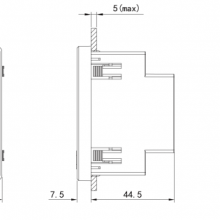 72*72 Panel Mounted LCD Digital Display 3 Phase Current Micro Ampere Meter thumbnail-4