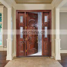 Double Prehung Exterior Solid Wood Entrance Patio Front Door thumbnail-4