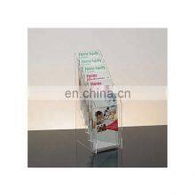 6 Pocket Clear Acrylic Literature Holder Brochure Holder ForTabletops