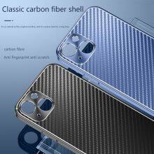 Full Package Anti Falling Metal Frame Cell Phone Case Packaging Cover Frosted Carbon Fiber For Iphone 6 7 8P X Xr 13 14 Pro Max thumbnail-5