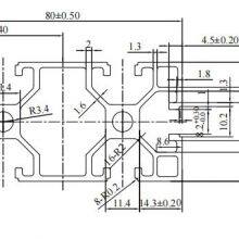 MK-8-4080GA 6063-T5 Black Anodized 4080 Profile of Aluminum T-Slot Extruded for CNC Router Factory Price thumbnail-2