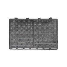 Lubao Manufacturer of Ductile Iron Double-opening Square Manhole Covers 1000*1000, Double-door Linked Heavy-duty for Communication, Sewage and Municipal Use thumbnail-5