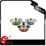Made in China Wholesale Stainless Steel Soup Bowl/ Colored Salad Bowl/ Tableware thumbnail-1