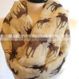 Hot Selling 2015 New Antelope Pattern Print Fashionable Lady Scarf thumbnail-5