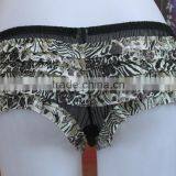 Leopard Printed Mesh Women Panty,sexy Mesh Lady Thong thumbnail-4