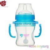 Fresh New 180ml Wide Neck Baby Bottle Silicone China Supplier Panda Milk Roupas Infantil Silicone Feeding Bottle