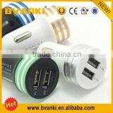 Promotional Output DC 5V 3.1A Double Speed Fast Charge Universal Portable Dual USB Car Charger Wholesale