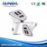 New Design White and Black Color Portable 3 Usb Car Charger Supplier's Choice thumbnail-1
