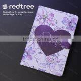 Heart Shape Printing pu Leather Universal Tablet Cover Case