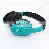 Green Colour Headphone for Both Girls and Boys Summer Style Headset Bright Color FM Radio Micro-SD Card Headphone thumbnail-4