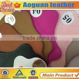 Good Quality 1.8MM Thickness Flocking Synthetic Leather for Shoe to South America Market A1829