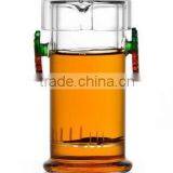 OEM Glass Tea Cup Two Handle Tea Cups Pot thumbnail-2