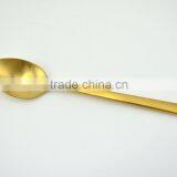 Golden Spoons, Colored Flatware, Matte Gold Cutlery Quality Choice thumbnail-4