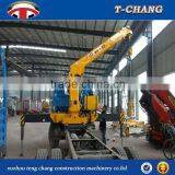 Cheap Price SQ3.2SA2 Swing Telescopic Boom Small Mounted Crane for Truck Sale thumbnail-2