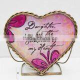Hand Painting Glass Candle Holder,heart Shape Candle Holder,wedding Decoration thumbnail-2