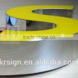 Acrylic Front-lit Channel Letters, Display Letters, Metal Laminate Letters on Foam