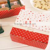 Square red lovely moon cakes cookies, bake Christmas cookies box small west cake box