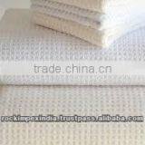 WHITE WAFFLE WEAVE KITCHEN TOWELS thumbnail-1