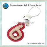 Six Numbered Custom Leather Keychain/remove Before Flight Keychain