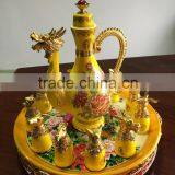 12 Zodiac Yellow Ceramic Wine Cups,artistic Ceramic Cup thumbnail-4