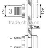 UTL New 2016 Led Signal Indicator Light OEM Color Flash Buzzer Button With Pilot Indicator Lamp thumbnail-4