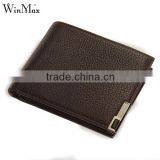 Wholesale Short Style PU Leather Coin and Cash Wallet for Men Pocket Purse thumbnail-2