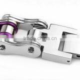 Wholesale Stainless Steel Biker Chain Bracelet Cool Unisex Purple Motorcycle Biker Chain Bracelets thumbnail-4