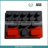 RoHs SGS certificatied custom silicone gel keypad