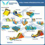 Chellenge Kids Inflatable Obstacle Course , Obstacle Ideas Outdoor Teenage Obstacle