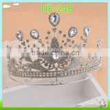 Wholesale bling rhinestone crown for bride ,rhinestone crowns for wedding
