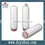 Hydrophilic PVDF filter element for beer/wine/electronics filtration