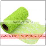 Wedding Venue Decor Chair Sash Table Runner Bing Green Lace Roll thumbnail-1