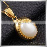 High Quality Single Stone Fake Pearl Korean Pendant Diamond Pendant Jewelry thumbnail-2