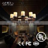 American Rural Style Beauty Lamp Glass Iron Lighting Pendant Light thumbnail-2