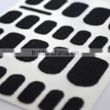 Christmas custom 3D black velvet nail sticker flocking powder nail strips self-adhesive sexy long nails