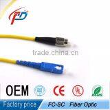 Single Mode Simplex SC-FC Fiber Optic Cable Patch Cord