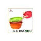 Collapsible Plastic Tableware Bowl for Dog Pet