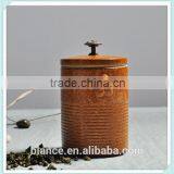 Tobacco Ceramic Jar in Cigarette Container Design With Lid thumbnail-5