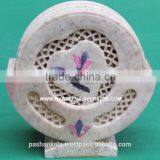Soapstone Inlay Tea Coaster Set, Soapstone Handicrafts Item